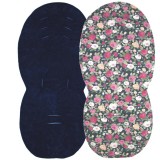 Seat Liner to fit iCandy Peach Pushchairs - Navy / Vintage Navy  Roses